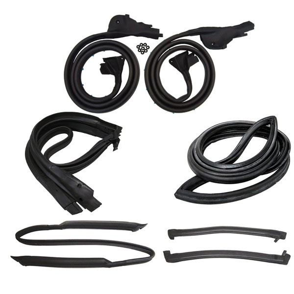 Metro Moulded Parts Door Weatherstrip Seal Kit – Pair For 1969-1977 Chevy Corvette Coupe – LM 19-C