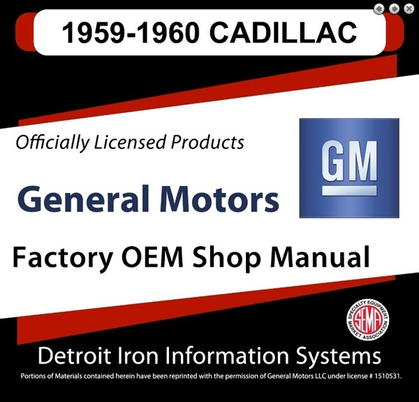 Steele Rubber Products - 1959-1960 Cadillac Factory Shop Manual, CD